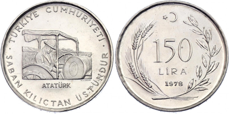 Turkey 150 Lira 1978
KM# 918.2 (Lettered edge); Silver., Proof; F.A.O.; Mintage...