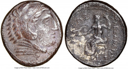MACEDONIAN KINGDOM. Alexander III the Great (336-323 BC). AR tetradrachm (27mm, 17.30 gm, 7h). NGC Choice VF 4/5 - 2/5. Early posthumous issue of 'Amp...
