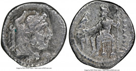 MACEDONIAN KINGDOM. Alexander III the Great (336-323 BC). AR hemidrachm (13mm, 10h). NGC Choice Fine. Lifetime issue of Tarsus, ca. 327-323 BC. Head o...