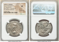 ATTICA. Athens. Ca. 2nd-1st centuries BC. AR tetradrachm (32mm, 12h). NGC VF, smoothing. New Style coinage, ca. 135/4(?) BC. Mened-, Epigeno-, and Phi...