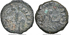 JUDAEA. Roman Procurators. Pontius Pilate (AD 26-36). AE prutah (16mm, 11h). NGC (ungraded) Fine. Jerusalem, dated Regnal Year 16 of Tiberius (AD 29/3...