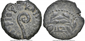 JUDAEA. Roman Procurators. Pontius Pilate (AD 26-36). AE prutah (15mm, 10h). NGC Choice VF. Jerusalem, dated Regnal Year 17 of Tiberius (AD 30). TIBEP...