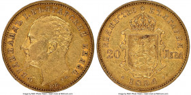 Ferdinand I gold 20 Leva 1894-KB AU55 NGC, Kremnitz mint, KM20. One year type. 

HID09801242017

© 2020 Heritage Auctions | All Rights Reserved