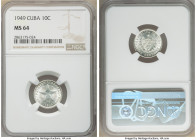 Republic 10 Centavos 1949 MS64 NGC, Philadelphia mint, KM-A12.

HID09801242017

© 2020 Heritage Auctions | All Rights Reserved