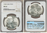 Republic "ABC" Peso 1938 MS62 NGC, Philadelphia mint, KM22.

HID09801242017

© 2020 Heritage Auctions | All Rights Reserved