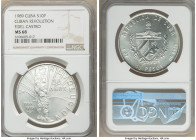 Republic 10 Pesos 1989 MS68 NGC, Havana mint, KM241.1. Cuban Revolution - Fidel Castro. 

HID09801242017

© 2020 Heritage Auctions | All Rights Re...