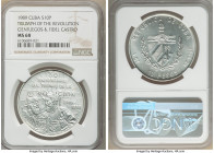Republic 10 Pesos 1989 MS68 NGC, Havana mint, KM243.1. Triumph of the Revolution - Cienfuegos & Fidel Castro. 

HID09801242017

© 2020 Heritage Au...