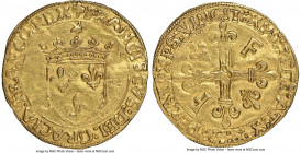 François I gold Ecu d'Or au Soleil (1515-1547) AU55 NGC, Toulouse mint (annulet beneath 5th letter), Fr-345, Dup-775. 3.40gm. 

HID09801242017

© ...