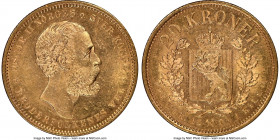 Oscar II gold 20 Kroner 1886 MS64 NGC, Kongsberg mint, KM355.

HID09801242017

© 2020 Heritage Auctions | All Rights Reserved