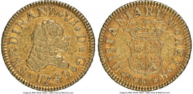 Ferdinand VI gold 1/2 Escudo 1749 M-JB XF40 NGC, Madrid mint, KM378.

HID09801242017

© 2020 Heritage Auctions | All Rights Reserved