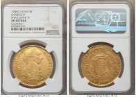 Charles III gold 8 Escudos 1788 S-C AU Details (Cleaned) NGC, Seville mint, KM409.2a. Variety with point after "R". 

HID09801242017

© 2020 Herit...