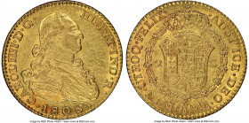 Charles IV gold 2 Escudos 1806 M-FA AU58 NGC, Madrid mint, KM435.1. AGW 0.1904 oz. 

HID09801242017

© 2020 Heritage Auctions | All Rights Reserve...