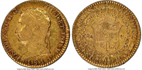 Joseph Napoleon gold "De Vellon" 80 Reales 1811 M-AI XF45 NGC, Madrid mint, KM552, Fr-302. 

HID09801242017

© 2020 Heritage Auctions | All Rights...
