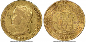 Joseph Napoleon gold "De Vellon" 80 Reales 1812 M-AI XF Details (Obverse Scratched) NGC, KM552. AGW 0.1905 oz. 

HID09801242017

© 2020 Heritage A...