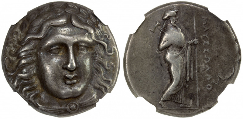 CARIA: Maussollos, satrap, ca. 377/6-353/2 BC, AR tetradrachm (15.09g), BMC-181/...