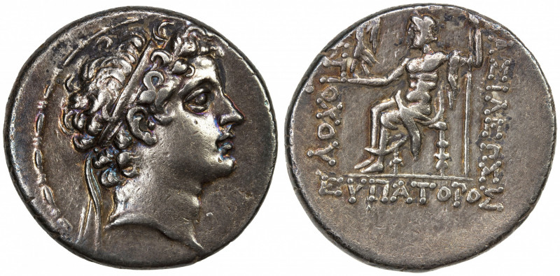 SELEUKID KINGDOM: Antiochos V Eupator, 164-162 BC, AR tetradrachm (16.71g), Anti...