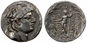 SELEUKID KINGDOM: Antiochos VIII Epiphanes (Grypos), 121-96 BC, AR tetradrachm (16.47g), Damascus, SE 194 (120/19 BC), SC-2322.3, NGC-9/1197, diademed...
