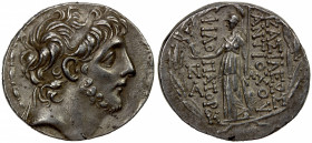 SELEUKID KINGDOM: Antiochus IX Eusebes (Kyzikenos), 116-96 BC, AR tetradrachm (16.46g), Antioch on Orontes, SC-2363a, diademed head right // Athena Ni...