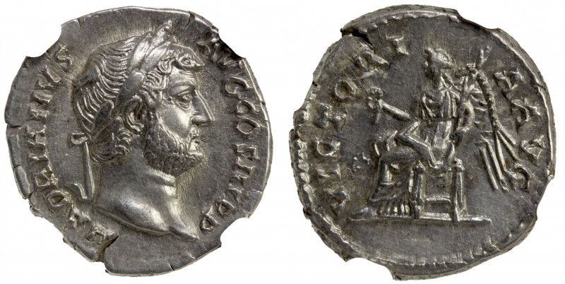 ROMAN EMPIRE: Hadrian, 117-138 AD, AR denarius (3.24g), Rome, 136 AD, RIC-2242-3...