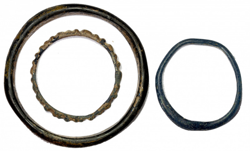 ANTIQUITIES: PHOENICIA & EGYPT: LOT of 3 glass rings, Opitz (2011) p.464 (plate ...