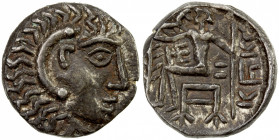 ARABIA: Abi'el, late 3rd century BC, BI drachm (3.30g), Potts-324 (this piece), imitating the coinage of Alexander III of Macedon, head of Herakles ri...