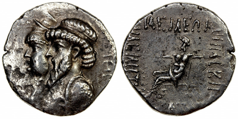 ELYMAIS: Kamnaskires III & Queen Anzaze, ca. 82-72 BC, AR tetradrachm (15.29g), ...
