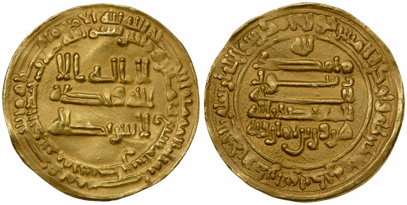 TULUNID: Harun, 896-905, AV dinar (3.53g), Filastin, AH289, A-667.3, Bernardi-21...