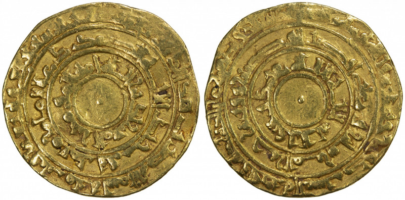 FATIMID: al-Mu'izz, 953-975, AV dinar (4.08g), al-Mansuriya, AH344, A-697.1, Nic...