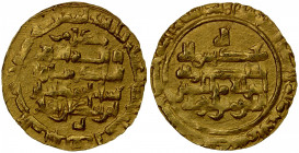 MUKRAMID: Nasir al-Din, 1020-1036, AV dinar (5.47g), 'Uman (Oman), AH421, A-1164, citing the Mukramid ruler as amir al-umarâ nasir al-din yamin al-daw...