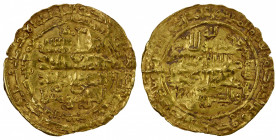 GREAT SELJUQ: Sanjar, 1118-1157, AV dinar (1.96g), Madinat al-Salam, AH547, A-1686, Jafar-S.MS.547C, also citing the caliphal heir 'Uddat al-Din Abu'l...
