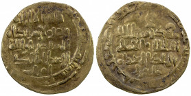 ATABEGS OF KHUZESTAN: Amiran b. Shamla, 1175-1195, AV dinar (1.47g), NM, ND, A-1921L, Zeno-62713, citing the Seljuq sultan of the West, Tughril III (b...