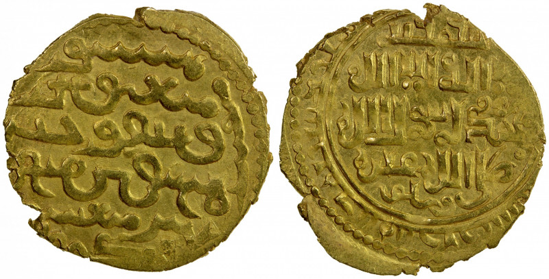 ILKHAN: Baydu, 1295, AV dinar (4.23g), Madinat Tabriz, DM, A-2164, struck only i...