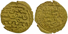 ILKHAN: Baydu, 1295, AV dinar (4.23g), Madinat Tabriz, DM, A-2164, struck only in AH694, About Unc.
Estimate: $300-400
