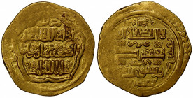 ILKHAN: Abu Sa'id, 1316-1335, AV dinar (4.78g), Amul, AH7(2)2, A-2202, type D, mint name recut over damghan, some weakness, VF, R.
Estimate: $300-350