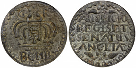 BOMBAY PRESIDENCY: tin 2 pice, ND (1717-71), Prid-240, East India Company issue, a superb quality example for type! NGC graded AU58.
Estimate: $1800-...