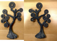 CHINA: AE charm tree, a very interesting Chinese charm tree with 9 charms emanating from the casting spurs, likely produced in the Republic (Min Guo) ...