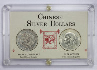 CHINA: SET of 2 silver dollars:, CHIHLI Kuang Hsu, 1875-1908, AR dollar, Peiyang Arsenal mint, Tientsin, year 34 (1908), Y-73.2, L&M-465 and CHINA Rep...
