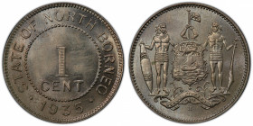 BRITISH NORTH BORNEO: Victoria, 1881-1901, AE cent, 1935-H, KM-3, a superb quality example! PCGS graded MS65, ex Joe Sedillot Collection.
Estimate: $...