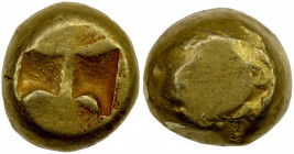 JAVA: Kingdom of Sailendra, AV mas (20 ratti) (2.40g), ca. 950-1150, Mitch-SEA-726/8, globular ingot with bisected rectangular punch resembling a ling...