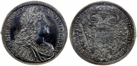 AUSTRIA: Karl VI, 1711-1740, AR thaler, 1724, KM-1617, nice deep bluish toning, scarce type, with old collector tag, About Unc, S.
Estimate: $150-250