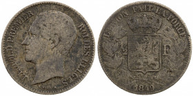 BELGIUM: Leopold I, 1831-1865, AR ½ franc, 1849, KM-15, Cr-16, mottled deep tone, rare type, Choice VF, R, ex Joe Sedillot Collection.
Estimate: $200...
