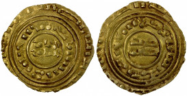 CRUSADERS: KINGDOM OF JERUSALEM: Late series, ca. 1220s-1260s, AV bezant (3.25g), CCS-5, A-730, derived from Fatimid dinars of al-'Amir al-Mansur (110...
