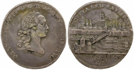 REGENSBURG: Free Imperial City, AR thaler, 1793, KM-469, mintmaster GCB, city view type, VF.
Estimate: $150-250