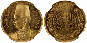 EGYPT: Farouk, 1936-1952, AV 100 qirsh, 1938/AH1357, KM-372, NGC graded MS64.
Estimate: $500-600