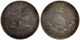 MOMBASA: Victoria, 1837-1900, AR rupee, 1888-H, KM-5, light hairlines, lightly toned, one-year type, EF.
Estimate: $200-250