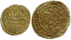 SAFFARID: Khalaf b. Ahmad, 3rd reign, 981-1000, AV fractional dinar (1.32g), Sijistan, AH379, A-1420.1, citing the calph al-Ta'i', bold strike, lovely...
