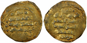 GHAZNAVID: Ibrahim, 1059-1099, debased AV dinar (5.39g) (Ghazna), DM, A-1637.3, type of Ghazna struck AH480-484, Fine.
Estimate: $100-150