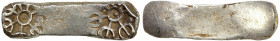 GANDHARA: Punchmarked, ca. 5th/4th century BC, AR shatamana (11.42g), Rajgor-546/553, medium "bent bar", no banker's marks, VF to EF.
Estimate: $100-...