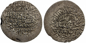 MUGHAL: Humayun, 1530-1556, AR light shahrukhi (3.89g), Qandahar, ND, A-G2464, struck to the local standard used only at Qandahar, About Unc. Same die...