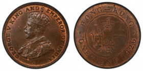 HONG KONG: George V, 1910-1936, AE cent, 1926, KM-16, PCGS graded MS64 BN.
Estimate: $40-60